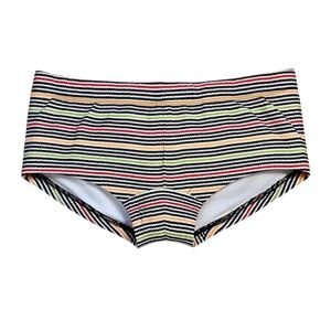 Mr. Turk South Beach Swim Trunk Multicolor Striped Swim Briefs Mens Size Small